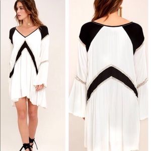 Amuse society topaz long sleeve dress